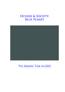 Oceans & Society: Blue Planet THE MARINE TASK  IN