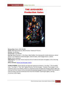 THE AVENGERS[removed]PRODUCTION NOTES