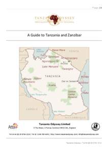 Page |1  A Guide to Tanzania and Zanzibar