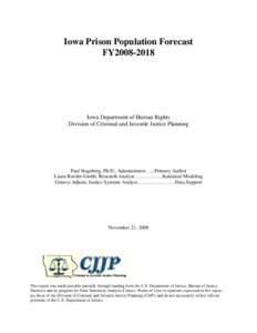 Microsoft Word - FY08 Iowa Prison Population Forecast Final.doc