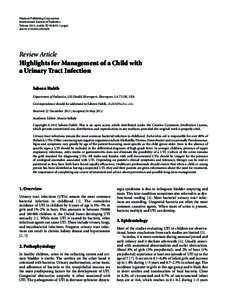 Hindawi Publishing Corporation International Journal of Pediatrics Volume 2012, Article ID[removed], 6 pages doi:[removed][removed]Review Article