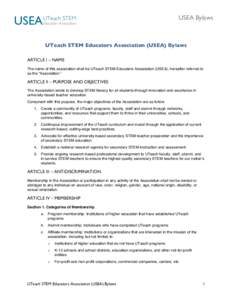 USEA  UTeach STEM Educators Association