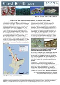 No. 251, October 2014 ISSNEUCALYPT PEST GUM LEAF SKELETONISER REACHES THE CENTRAL NORTH ISLAND Evidence of the eucalypt pest gum leaf skeletoniser (Uraba lugens (Lepidoptera: Nolidae)), was recently found in a