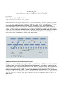 EtherCAT and EPL White Paper