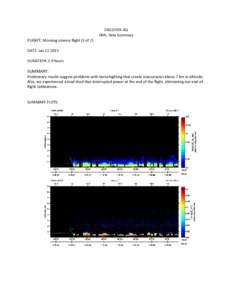 DISCOVER-AQ HSRL Data Summary FLIGHT: Morning science flight (1 of 2) DATE: JanDURATION: 3.9 hours