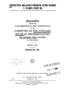 United States federal legislation / First Amendment to the United States Constitution / Separation of church and state / Religion in the United States / Religious Freedom Restoration Act / City of Boerne v. Flores / Sherbert v. Verner / Free Exercise Clause / Wisconsin v. Yoder / Law / Case law / United States Constitution