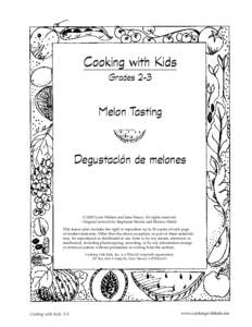 Cooking with Kids Grades 2-3 Melon Tasting  Degustación de melones