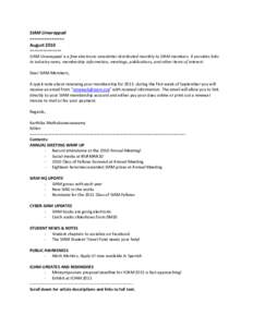 Microsoft Word - SIAM Unwrapped Aug10 for-archive