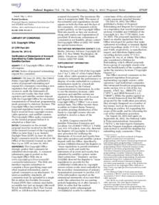 Federal Register / Vol. 78, No[removed]Thursday, May 9, [removed]Proposed Rules Dated: May 1, 2013. Rachel Jacobson, Principal Deputy Assistant Secretary for Fish and Wildlife and Parks. [FR Doc. 2013–10979 Filed 5–8–1