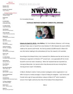 NWCAVE Board of Directors President, CEO Michelle A. Bart  PRESS RELEASE