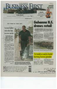 SEPTEMBER 23, 2011 VOL28,N0.3 THE aNTRAL OHIO BUSINESS AUTHORITY