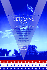 Tuesday, NOV 10 • 2009 WWU Veterans Day Celebration 10:30–11:30 AM • Viking Union Multi Purpose Room • Free Reception to Follow wwu event co-sponsors