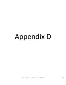 Appendix D  Tioga County Community Health Assessment[removed]