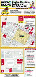Driving Directions, Parking and Bus Information April 30 - May 1, 2011 Driving Directions