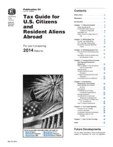 Publication 54  Contents Tax Guide for U.S. Citizens