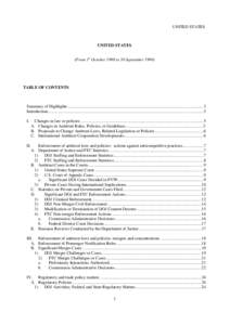 UNITED STATES  UNITED STATES (From 1st October 1998 to 30 September[removed]TABLE OF CONTENTS