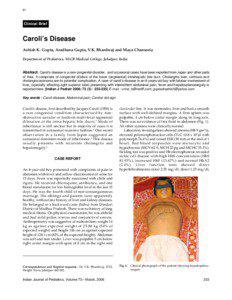 Caroli disease / Congenital hepatic fibrosis / Cholangiocarcinoma / Jaundice / Liver / Autosomal dominant polycystic kidney / Cirrhosis / Bile duct / Hepatomegaly / Medicine / Hepatology / Health