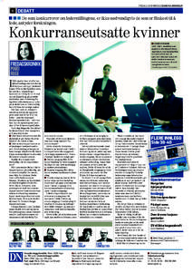 FREDAG 2. NOVEMBER 2012 DAGENS NÆRINGSLIV  4 DEBATT