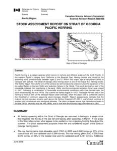 Pacific Region  Canadian Science Advisory Secretariat Science Advisory Report[removed]STOCK ASSESSMENT REPORT ON STRAIT OF GEORGIA