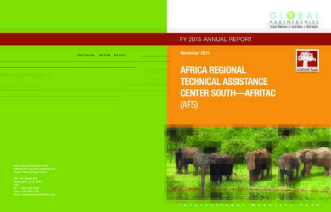FY 2015 ANNUAL REPORT November 2015 AFRICA REGIONAL TECHNICAL ASSISTANCE CENTER SOUTH—AFRITAC