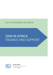 CDM in Africa - Finance and Support