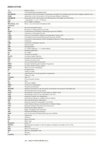 Abbreviations °C 6PPD ACCOBAMS AEWA ASCOBANS