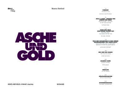 18 VORWORT INTRODUCTION ROLAND NACHTIGÄLLER 74 GOLD & ASCHE – DIESSEITS UND