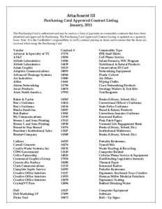 Microsoft Word - P-Card Approved Contract List Jan 2011