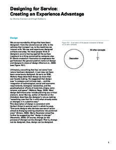 Design / Human–computer interaction / Innovation / Architectural design / Service design / Experience design / Service blueprint / Customer experience / Service system / Business / Marketing / Management