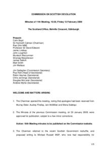 COMMISSION ON SCOTTISH DEVOLUTION