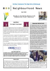 St Giles’ Cathedral: The High Kirk of Edinburgh  Neighbourhood News AprilWelcome to the Spring edition of the