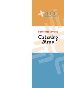 CAMPUS DINING  conference services Catering Menu