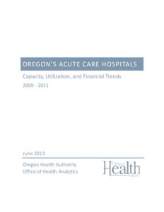 Oregon’s Acute Care Hospitals