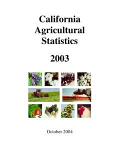 California Agricultural StatisticsOctober 2004