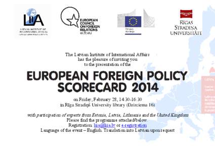 Latvia / European Council on Foreign Relations / Riga / Europe / International relations / Andres Kasekamp