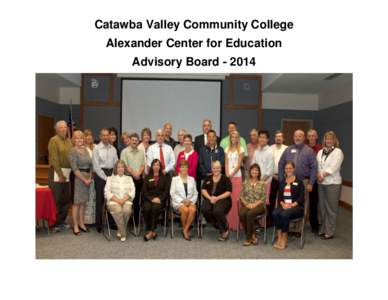 Catawba Valley Community College Alexander Center for Education Advisory Board[removed] 