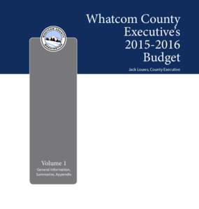 Washington Fiscal Year Ending December 31, 2003 Whatcom County Executive’s[removed]