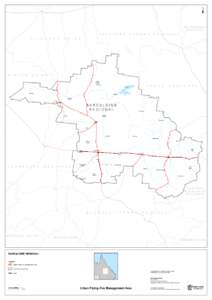 Barcaldine Regional Urban Flying-Fox Management Area map