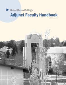 ► Great Basin College  Adjunct Faculty Handbook Updated January 2013  ► Table of Contents