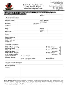 Microsoft Word - OHF Mediation Request Form