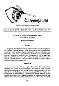 Bntomojauna ZEITSCHRIFT FÜR ENTOMOLOGIE