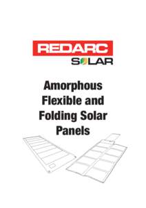 Amorphous Flexible and Folding Solar Panels  THE AMORPHOUS SOLAR PANEL