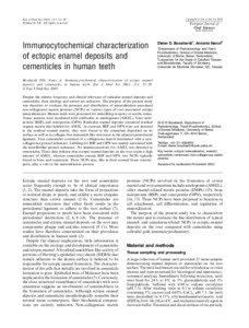 Enamel matrix derivative / Cementum / Tooth enamel / Tooth / Epithelial root sheath / Dentin / Cementoblast / Amelogenesis / Periodontal fiber / Dentistry / Dental anatomy / Tooth development