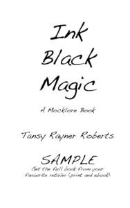 Ink Black Magic A Mocklore Book  Tansy Rayner Roberts