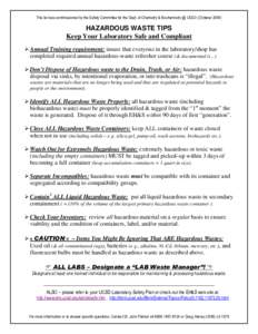 Hazardous waste / Toxic waste / Waste management / Dangerous goods / Electronic waste / Hazardous waste in the United States / Solid waste policy in the United States / Waste / Environment / Pollution