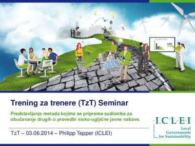 Trening za trenere (TzT) Seminar Predstavljanje metoda kojima se priprema sudionike za obučavanje drugih o provedbi nisko-ugljične javne nabave. TzT –  – Philipp Tepper (ICLEI)