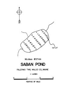 SABAN POND Palermo Twp., Waldo County U.S.G.S. Palermo, Maine Fishes Brook trout Smallmouth bass