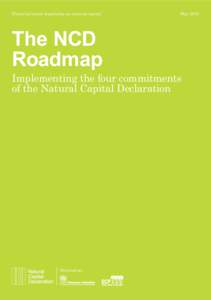 Financial sector leadership on natural capital  The NCD Roadmap  May 2013