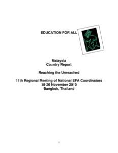 Microsoft Word - Malaysia EFA Report for the 11th RegionalNational EFA Coordinators meeting.docx