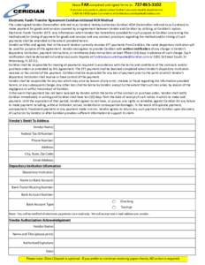 Please FAX completed and signed forms to:  If you have any questions, please contact Ceridian’s Accounts Payable department atoption 1 or email us at .